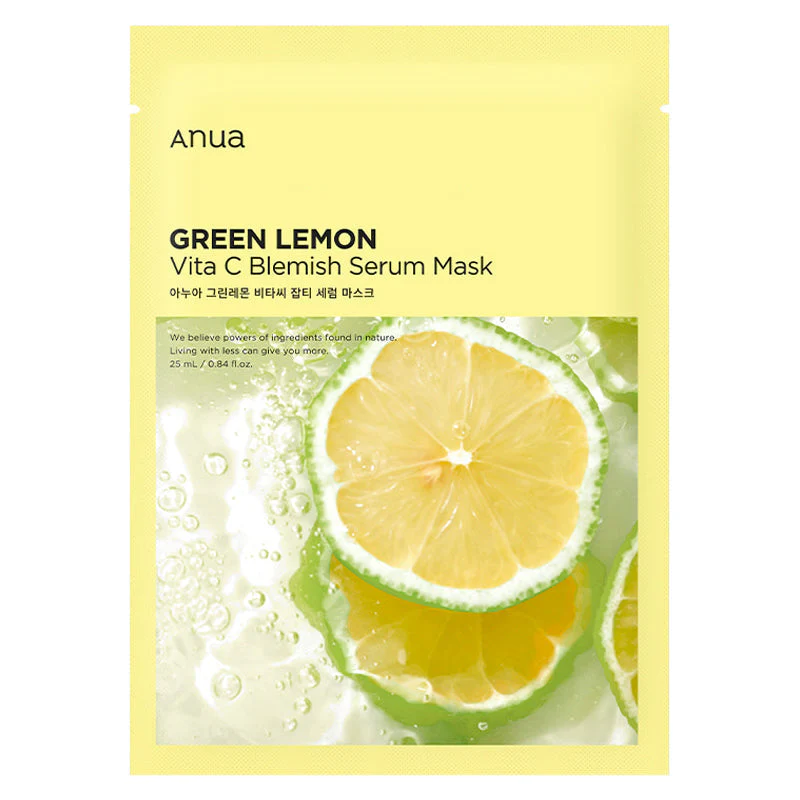 Anua - Green Lemon Vita C Belmish Serum Mask, 25ml - 1pc