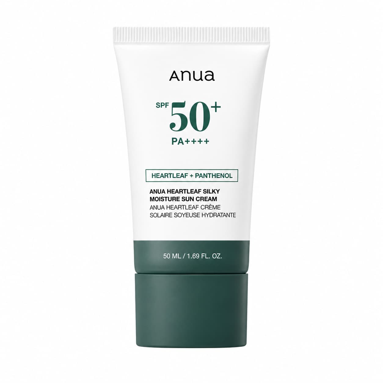 Anua - Heartleaf Silky Moisture Sun Cream SPF50+ PA++++, 50ml