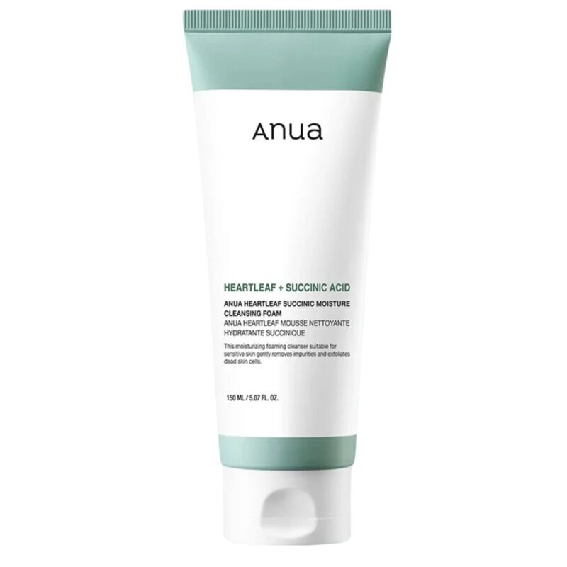 Anua - Heartleaf Succinic Moisture Cleansing Foam, 150ml