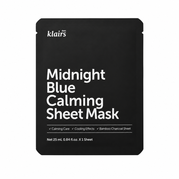 Dear, Klairs - Midnight Blue Calming Sheet Mask, 1 sheet